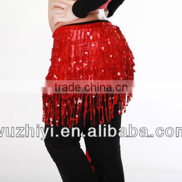 2014 Wuchieal Sequin and Tassel Belly Dance Hip Scarf (YL099)