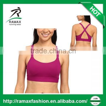 Ramax Custom Women Dri-fit Fitness Yoga Bra with Removable Cups