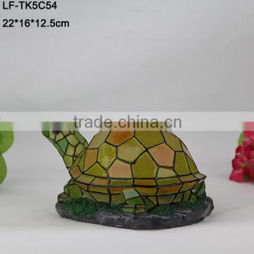 Transparent polyresin tortoise outdoor light
