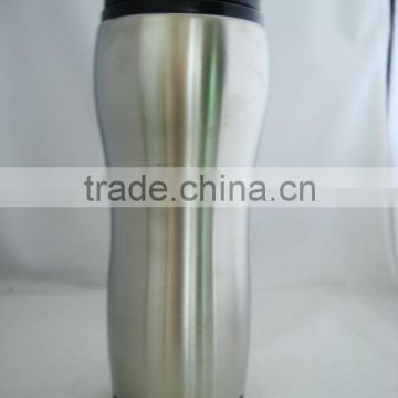 450ml stainless steel travel mug coffee mug with steel outside