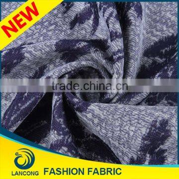 Shaoxing textile manufacturer Custom Spandex jacquard knit fabric for latest design ladies sweater