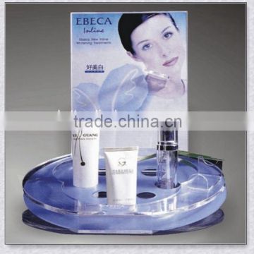 custom acrylic skin care products display stand