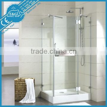 China manufacturer free standing glass wall shower screen