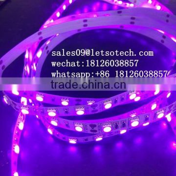 Popular Sell-Outs led flexible strip light smd12v/24v hot sale waterproof purple emitting color 5050 uv led strip light