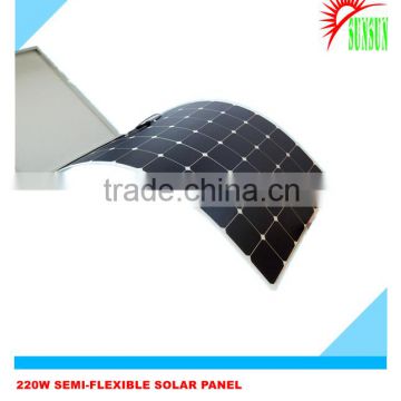 Best quality Sunpower marine flexible solar panel 200W