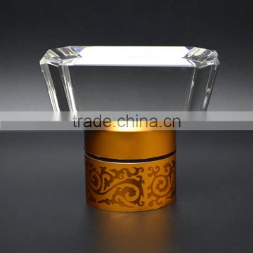 Custom glass stopper crystal aluminum wine glass bottle cap