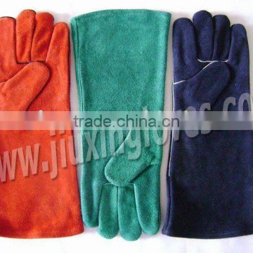 Cow split leather welding safety gloves