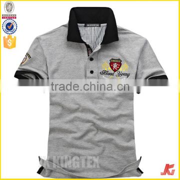 Top Grade Embroider 100% Cotton Manufacturer Brand Men Polo T Shirt