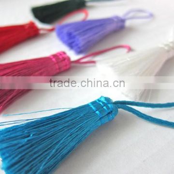 Fashion Custom Colorful Women's cotton red tassel for bag decoration