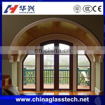 Sound and Heat insulation single tempered glass normal/thermal break aluminum alloy frame round door