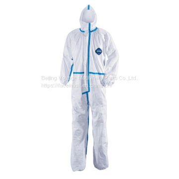 Non Woven Disposable Protective Clothing Flame Resistant Sms Polypropylene Safety Coverall