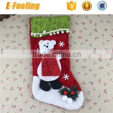 Wholesale Custom 3D christmas Decoration Sock For Sale