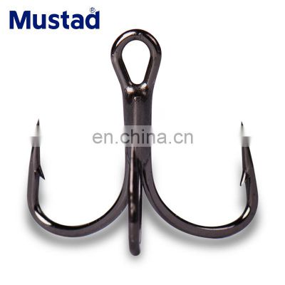 Mustad hot selling saltwater  with low price high carbon  steel fishing short Treble Hooks