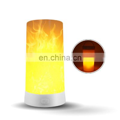 Portable Magnet Flame Lamp USB Rechargeable Smart Remote Control Night Light for Desk Kitchen bar