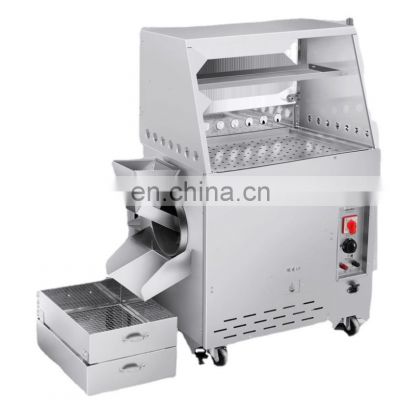 Gas electric two kinds of heating methods chestnut roasting machine commercial nut peanut roaster for sale