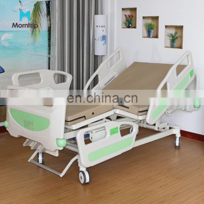 Medical Adjustable Bed Frame Electric Lifting Bed Back Rest Footrest 3 Functions Electric Manual Elderly Basic Hospital Bed