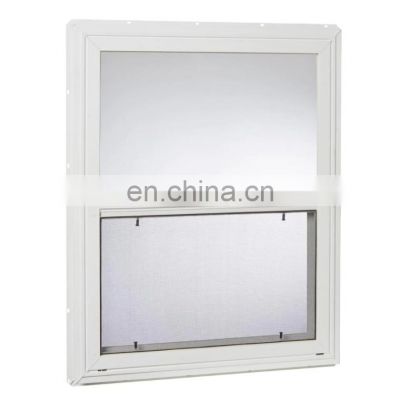 2022 hot selling Single hung vinyl window American style PVC hung windows for house