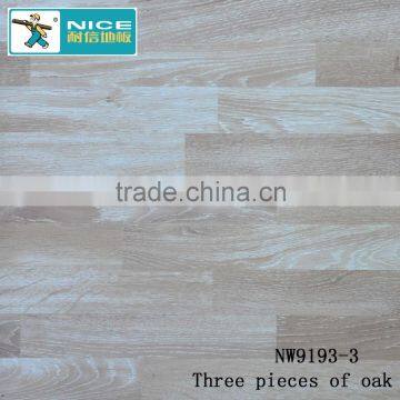 NWseries Three pieces of oak Parquet wood flooring HDF core Parquet Flooring