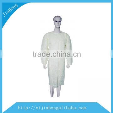 medical surgical gown with elastic cuffs