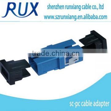 Plastic optical fiber sc upc adapter with shutter