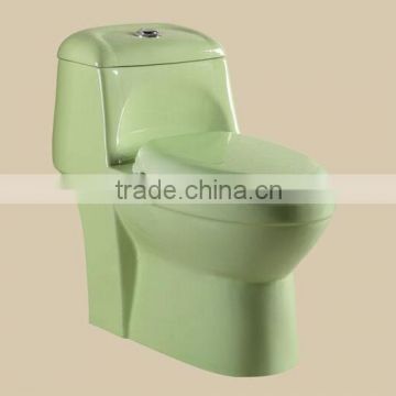 Ceramic toilet green color toilet