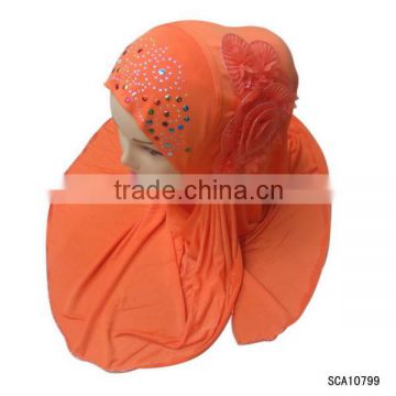 2014 latest design Alibaba website hot fix rehinestone scarf, coral scarf, silk flower design scarf