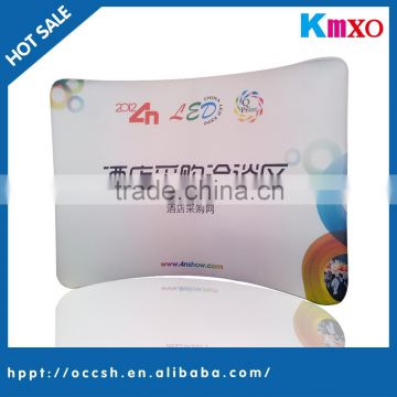 Aluminum material curved tension fabric display stand for advertising and exhibition