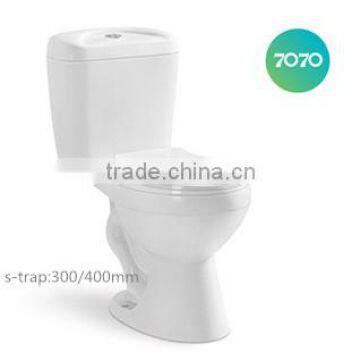 cheapchao zhou Siphonic two piece S-trap WC toilet Sanitary T06
