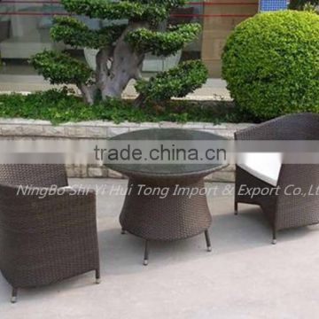 using at anywhere garden PE rattan wicker dining furniture