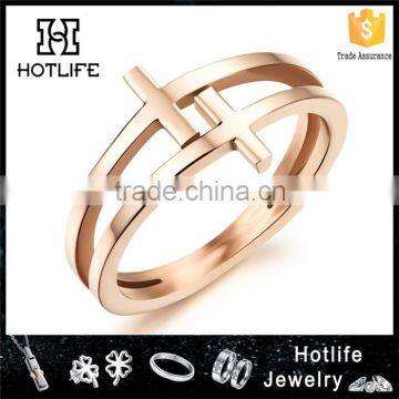 2016 hot sale ring jewelry IP plated 1 gram gold ring