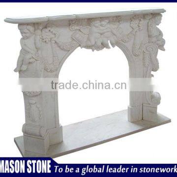 Beautiful marble fireplace heat exchanger