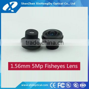 HD Megapixel 1/2.5"Inch f2.0 180 degree fisheye 1.56mm wide angle lens m12 mount