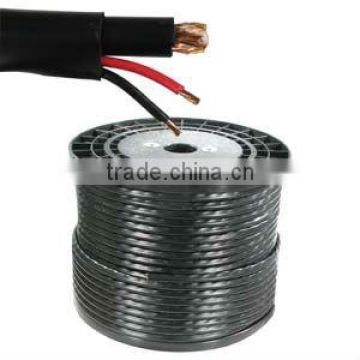 200m RG59 Coax+2 Core Power CCTV cable Black