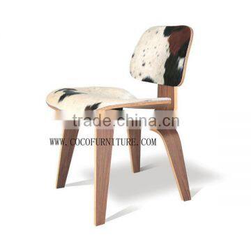 Eamess Molded Plywood Dining Chair CC3019-L-PONY SKIN