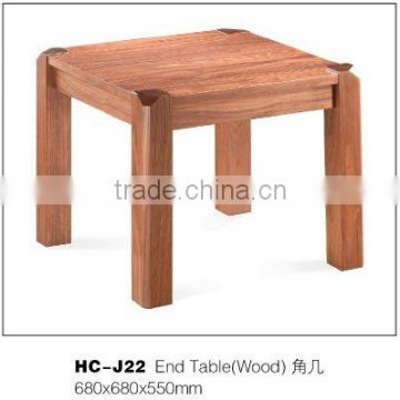 Solid walnut square table