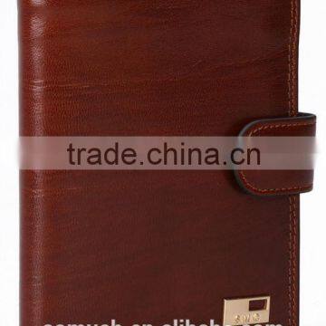 BR-S003 BROWN MEN GENDER LEATHER WALLET GENUINE LEATHER WALLET MEN