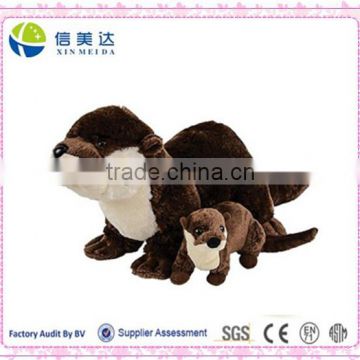 Plush River Otter with Baby Toy