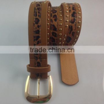 cheap price studded PU leather belts