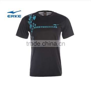 ERKE mens 100%polyester t-shirt mens round neck sport shirt cheap t-shirt custom t shirt for men wholesale/OEM China manufacture