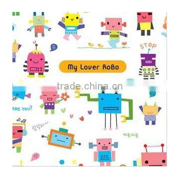 robot shape 3D crystal stickers