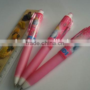 promotional writing instruments 0.5mm plastic pen click gel ink pen