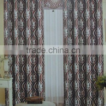 100%Polyester Luxury Jacquard Shade Curtains Floral Jacquard Blackout Jacquard Curtain Panel