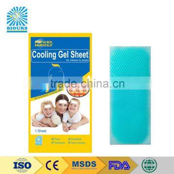 Healthcare Hydrogel Mentol Fever Cooling Gel Patch CE Certification