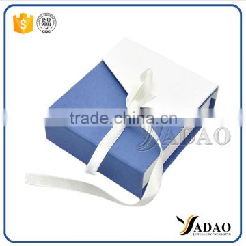 Professional gift paper box with ribbon bow for wholesales