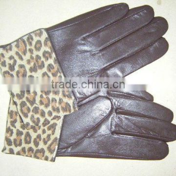 leather gloves/pu gloves with Snake Pattern