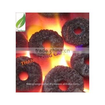 Odorless coconut shell charcoal briquttes