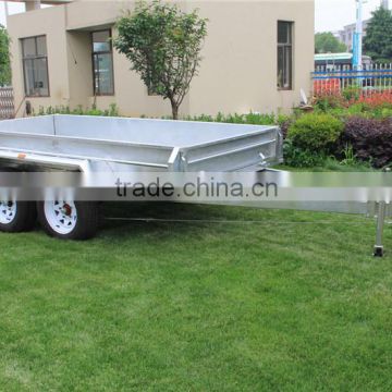 Economic 8x5ft Hot Dipped Galvaznied Heavy Duty Fully Welded Tandem Trailer