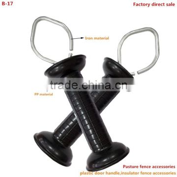 Electric fence insulator;Gate handle with tension spring with eyelet;spring animal fence gate
