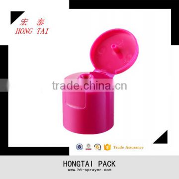 2016 China plastic flip top cap for shampoo bottle 24/415