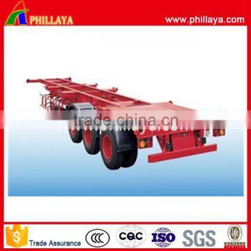 container transport semi trailer skeleton type 2 axle 3 axle shipping container trailer